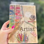 دفترسیمی هیرا سایز a5 طرح هنرمند