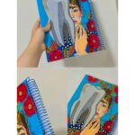 دفتر سیمی آبی دندون سایز A4