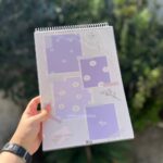 دفترسیمی هیرا طرح کیوت یاسی سایز A4