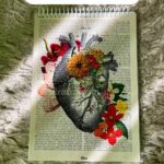 دفترشطرنجی هیرا  طرح قلب آماده ارسال فوری