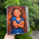 دفترسیمی هیرا طرح دخترونه سایز a5