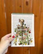 دفترخطدار هیرا سایز a5 طرح اسکلت سبز 60برگ - Image 2